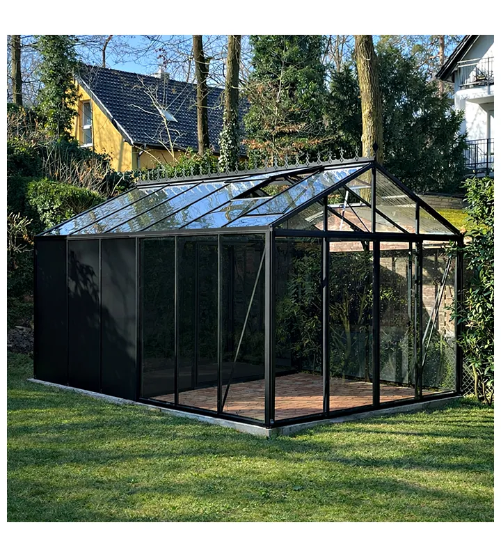 Classic with storage | Alumiiniumist kasvuhoone laoga